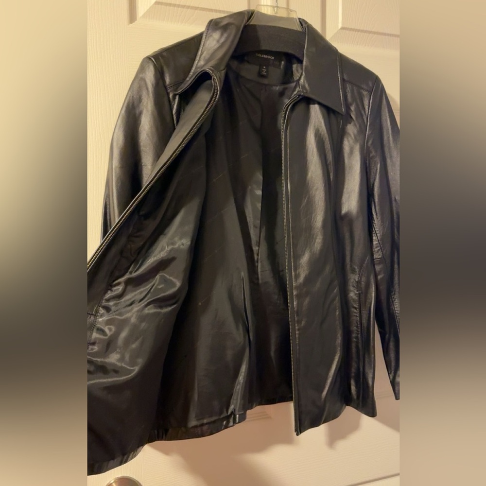 Colebrook Essentials Black Leather Jacket Woman’s… - image 3